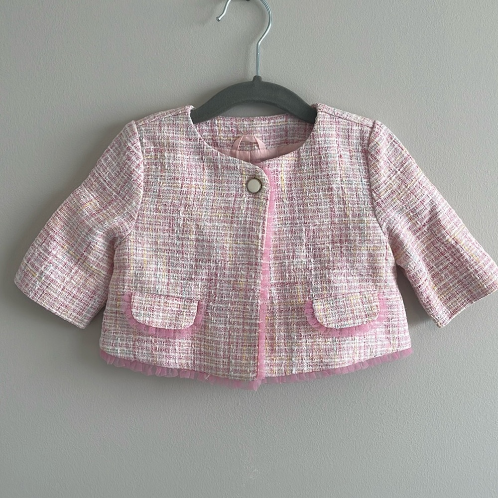 Janie and Jack Pink Tweed jacket